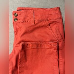 Women's AE American Eagle Chinos Khakis Salmon Pink Tapered Leg